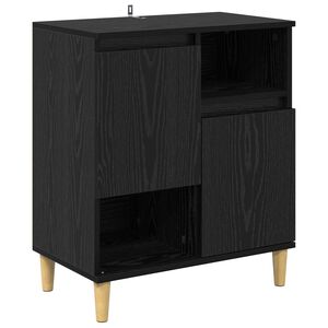 vidaXL Kreveta Crni hrast 35 x 60 x 70 cm Konstruirano drvo