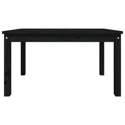vidaXL Vrtni stol crni 82,5 x 50,5 x 45 cm od masivne borovine