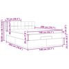 vidaXL Okvir kreveta s madraca svijetlosivi 140x200cm tkanine