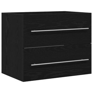 vidaXL Ormarić za umivaonik u kupaonici crni hrast 60x38,5x48 cm inženjerski drvo