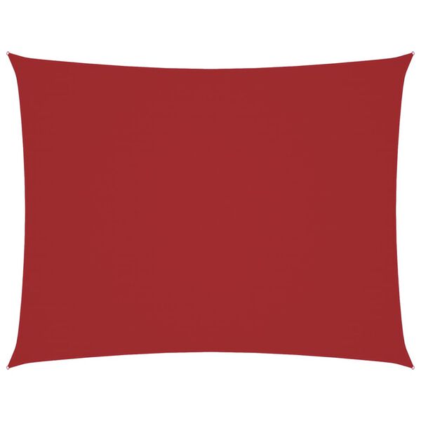 vidaXL Jedro protiv sunca od tkanine Oxford pravokutno 3,5x5 m crveno