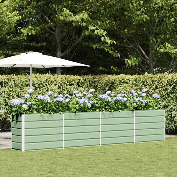 vidaXL Sadilica Pastelno zelena 480 x 50 x 45 cm Cinkani čelik