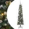 vidaXL Umjetno božićno drvce Zelena 180 cm PVC, Plastika i Čelik