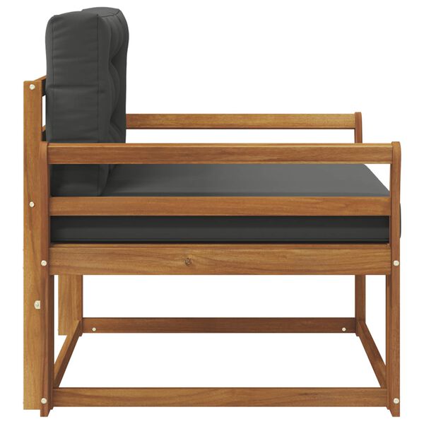 vidaXL Srednja sofa za van Čvrsto drvo akacije Prirodna