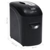 vidaXL Uni&scaron;tavač papira 10 listova mikrorez crni