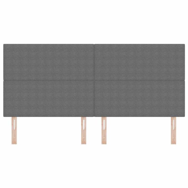 vidaXL Uzglavlje s uzglavljem Svijetlo siva 200 cm Lažna koža