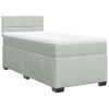 vidaXL Box spring krevet s madracem svjetlosivi 80 x 200 cm bar&scaron;unasti