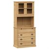vidaXL Visoka komoda VIGO 80 x 40 x 176 cm od masivne borovine