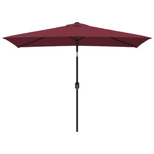 vidaXL Vanjski suncobran s metalnim stupom 300 x 200 cm bordo
