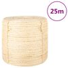 vidaXL Uže od 100 % sisala 6 mm 25 m