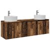 vidaXL Set ormarića za kupaonicu 3 kom. Staro drvo 49,5 x 44,5 x 65 cm