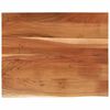 vidaXL Stolna ploča 100x80x3,8 cm pravokutna bagremovo drvo živi rub
