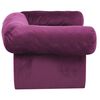 vidaXL Sofa za pse s ladicom bordo 75 x 50 x 38 cm pli&scaron;ana
