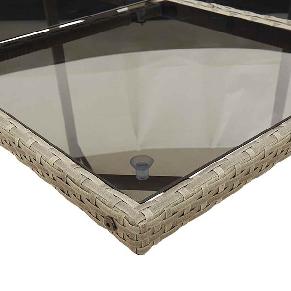 vidaXL 13-dijelni vrtni blagovaonski set s jastucima poliratan sivi