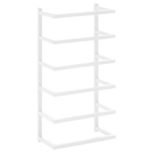 vidaXL Stalak za ručnike bijeli 24 x 12 x 48 cm čelični