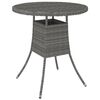 vidaXL Vrtni stol sivi 70 x 70 x 73 cm od poliratana