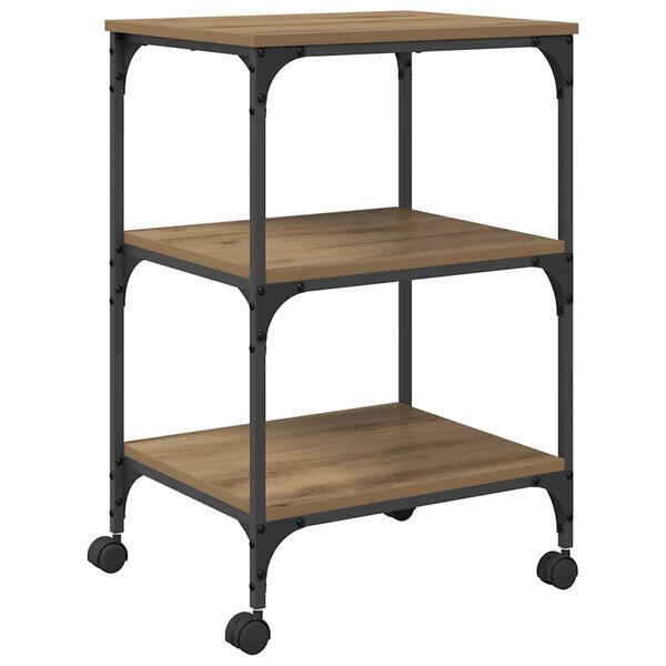 vidaXL Držač za printer Umjetnički hrast 50 x 41 x 75 cm