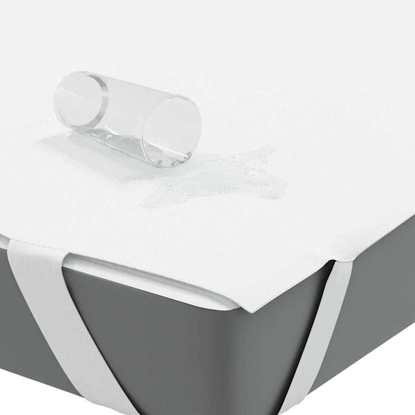 vidaXL Za&scaron;tita za madrac bijela 160x220 cm vodootporna