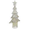 vidaXL Božićno drvce 240 LED lampica Topla bijela 180 cm Ratan