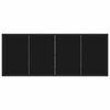 vidaXL Stol za vrt Crna 200 x 80 x 73 cm Metal