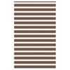 vidaXL Zebra zavjesa Smeđa 140x200 cm &Scaron;irina tkanine 135,9 cm Poliester