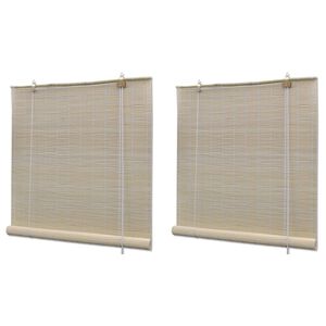 vidaXL Rolete od prirodnog bambusa 2 kom 120 x 160 cm