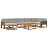 vidaXL Set vanjskih sofa 8 kom. Prirodna i svjetlosiva