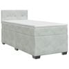 vidaXL Boxspring krevet s madracem Svjetlosiva 90 x 190 cm Bar&scaron;un