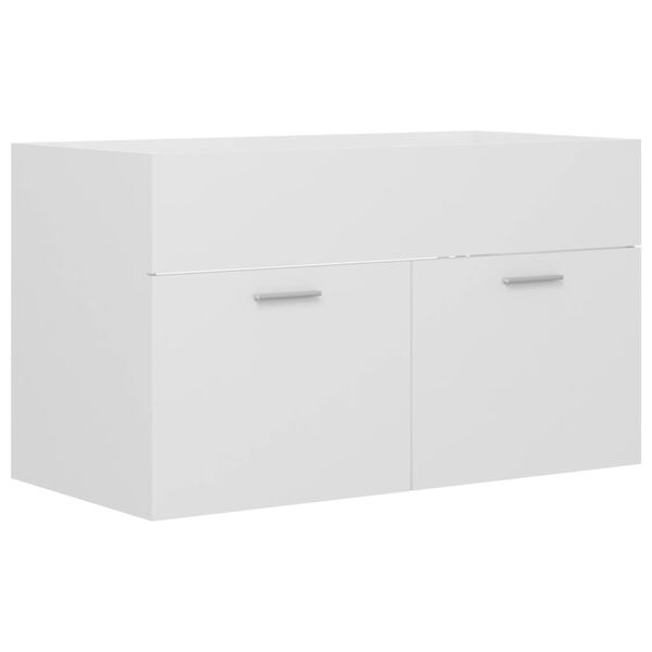 vidaXL Ormarić za umivaonik bijeli 80 x 38,5 x 46 cm konstruirano drvo