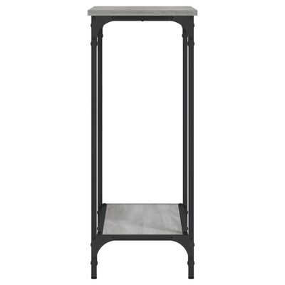 vidaXL Konzolni stol siva boja hrasta 75x30,5x75 cm konstruirano drvo