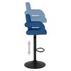vidaXL Barski stolci od tkanine 2 kom plavi