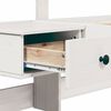 vidaXL Krevetna konstrukcija Bijelo 80 x 200 cm Čvrsto borovo drvo
