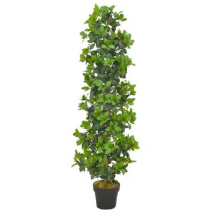 vidaXL Umjetno stablo lovora s posudom zeleno 150 cm