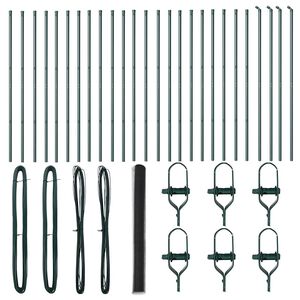 vidaXL Stup za ogradu Siva