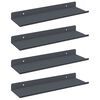 vidaXL Lebdeća polica Zidne 4 pcs Antracit 30 x 9 x 2,5 cm Čelik