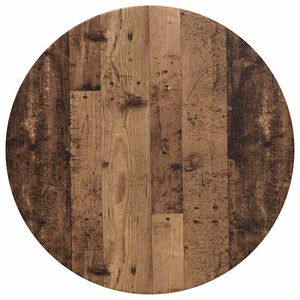 vidaXL Gornji dio stola Staro drvo &Oslash; 70 x 1,5 cm Konstruirano drvo