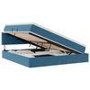 vidaXL Krevet s od storage Tamno plava 160 x 200 cm Bar&scaron;un