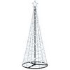 vidaXL LED spiralno božićno drvce s postoljem EKENAS 180 cm
