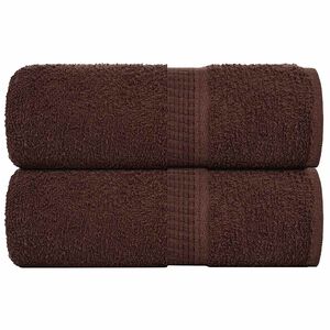 vidaXL Ručnici za pranje ŽABA 2 kom. Smeđe 30x30 cm 360 g/m&sup2;