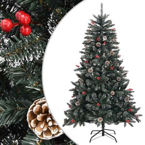 vidaXL Umjetno božićno drvce sa stalkom zeleno 120 cm PVC