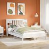 vidaXL Krevet s regalom z knjige bez madraca bijeli 160x200cm borovina