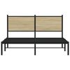 vidaXL Metalni okvir kreveta bez madraca boja hrasta sonome 137x190 cm