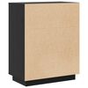 vidaXL Komoda crna 60 x 34 x 75 cm od masivne borovine