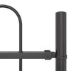 vidaXL Vrtna Ograda 6 pcs Siva 10,2 x 0,6 m Čelik s prahom