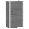 vidaXL Povi&scaron;ena vrtna gredica Siva 50 x 30 x 82 cm WPC i aluminij