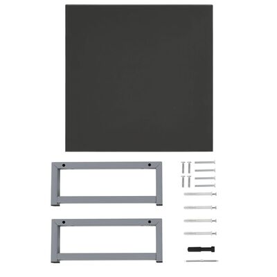 vidaXL Kupaonski namještaj sivi 40 x 40 x 16,3 cm