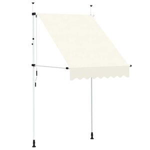 vidaXL Tenda na ručno uvlačenje 150 cm krem