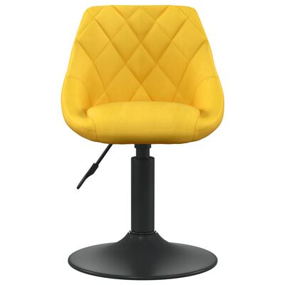 vidaXL Blagovaonska stolica boja senfa baršunasta