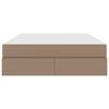 vidaXL Krevet s madracem i skladištem Boja cappuccina 140 x 200 cm