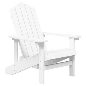 vidaXL Vrtna stolica Adirondack HDPE bijela